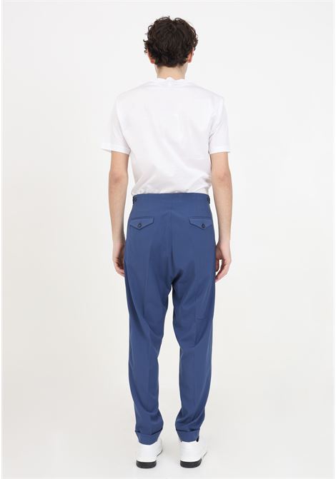 Pantaloni da uomo blu con pince IM BRIAN | PA2857AVION